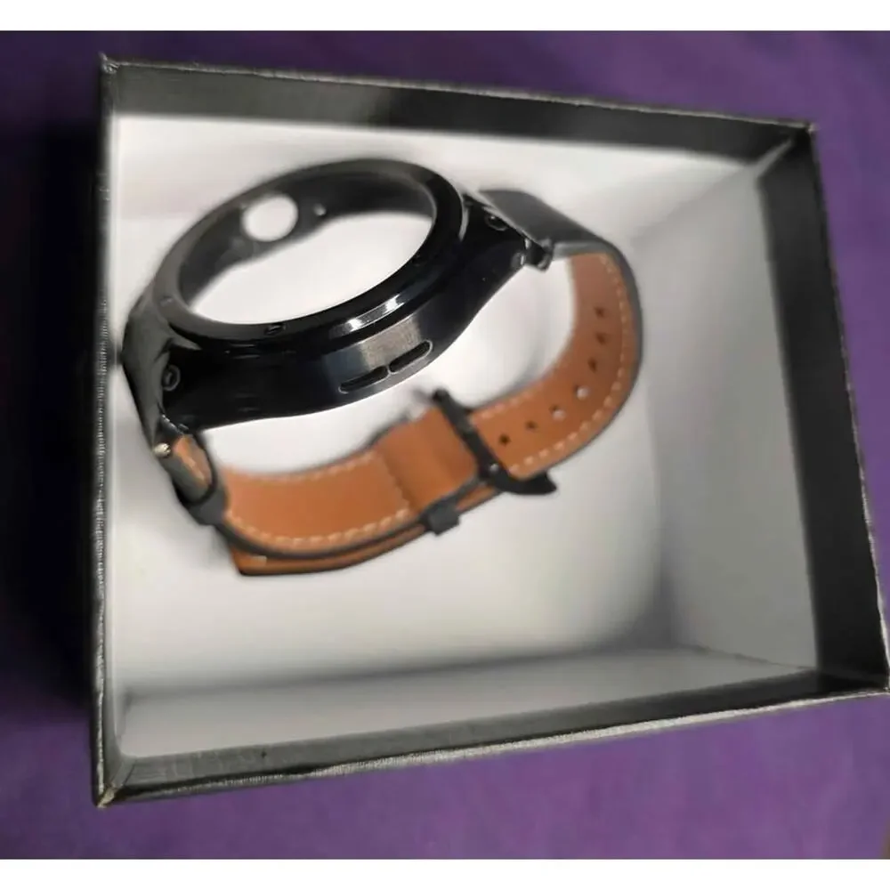 Watch Leather Band Stainless Steel Case Case Fits Google Pixel Watch 41mm 45mm